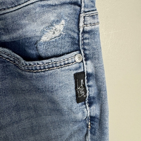 Silver Jeans Women's SUKI Slim Bootcut Faded Blue Jeans Size W27 Stretch Casual - Picture 3 of 16